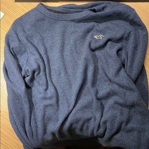 Hollister navy blue knitted sweater